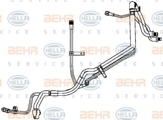 9GS 351 338-741 BEHR+HELLA+SERVICE Air Conditioning High-/Low Pressure Line, air conditioning