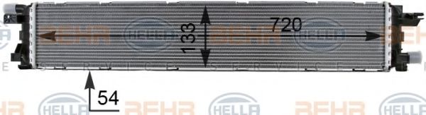 8MK 376 701-271 BEHR+HELLA+SERVICE Low Temperature Cooler, intercooler