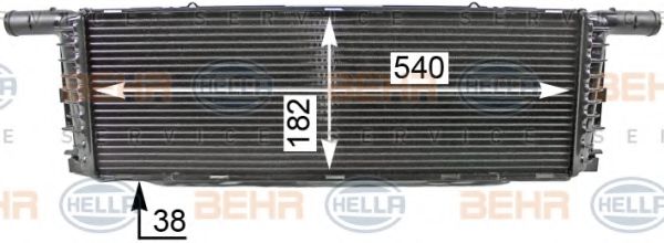 8MK 376 701-661 BEHR+HELLA+SERVICE Cooling System Radiator, engine cooling