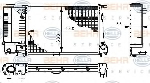 BEHR HELLA SERVICE 8MK 376 711-591
