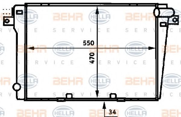 BEHR HELLA SERVICE 8MK 376 714-021