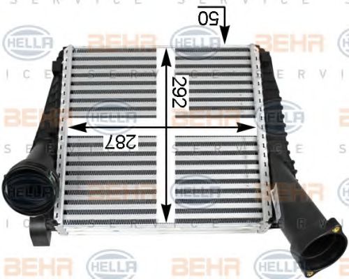 8ML 376 723-471 BEHR+HELLA+SERVICE Intercooler, charger