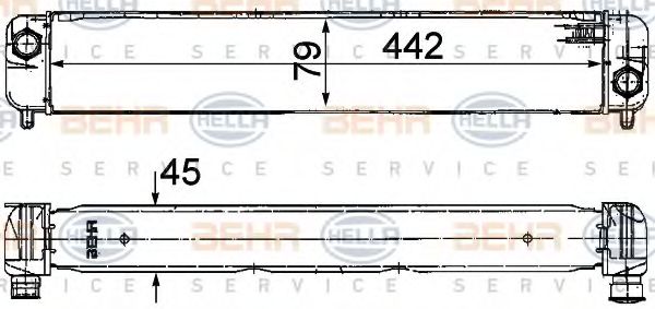 8MO 376 725-511 BEHR+HELLA+SERVICE Ölkühler, Motoröl