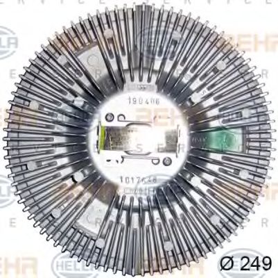 8MV 376 727-111 BEHR+HELLA+SERVICE Clutch, radiator fan
