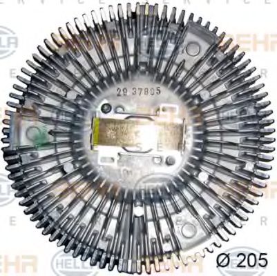 8MV 376 731-441 BEHR+HELLA+SERVICE Cooling System Clutch, radiator fan