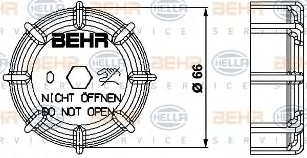 8MY 376 737-031 BEHR+HELLA+SERVICE Cooling System Cap, radiator