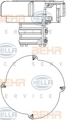 8MY 376 743-431 BEHR+HELLA+SERVICE Cooling System Cap, radiator