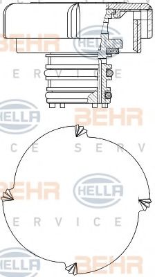 8MY 376 743-451 BEHR+HELLA+SERVICE Cooling System Radiator Cap