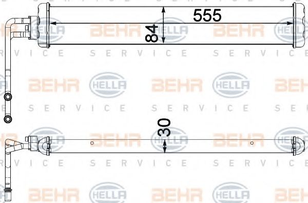 8MO 376 750-771 BEHR+HELLA+SERVICE Масляный радиатор, автоматическая коробка передач