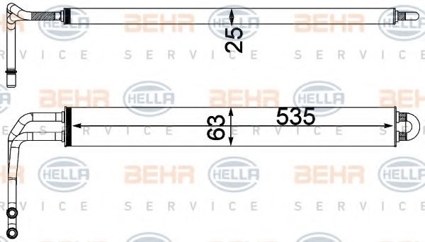 8MO 376 750-781 BEHR+HELLA+SERVICE Oil Cooler, steering system