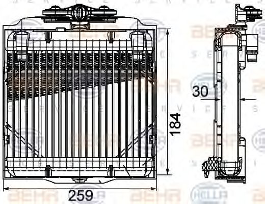 8MO 376 753-571 BEHR+HELLA+SERVICE Oil Cooler, automatic transmission