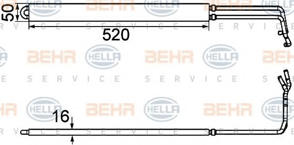 8MO 376 754-291 BEHR+HELLA+SERVICE Ölkühler, Lenkung