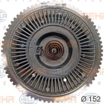 8MV 376 757-601 BEHR+HELLA+SERVICE Cooling System Clutch, radiator fan