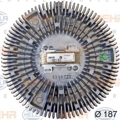 8MV 376 757-701 BEHR+HELLA+SERVICE Cooling System Clutch, radiator fan