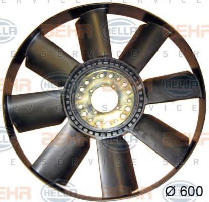 8MV 376 757-731 BEHR+HELLA+SERVICE Cooling System Fan Wheel, engine cooling