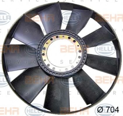 8MV 376 758-271 BEHR+HELLA+SERVICE Fan Wheel, engine cooling