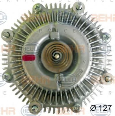 8MV 376 758-591 BEHR+HELLA+SERVICE Cooling System Clutch, radiator fan