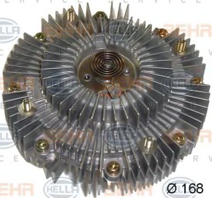 8MV 376 758-631 BEHR+HELLA+SERVICE Cooling System Clutch, radiator fan