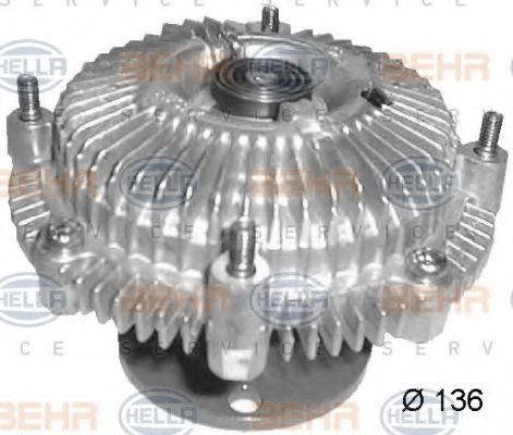 8MV 376 758-661 BEHR+HELLA+SERVICE Cooling System Clutch, radiator fan