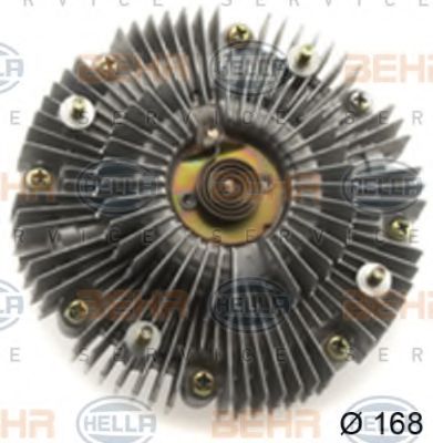 8MV 376 758-681 BEHR+HELLA+SERVICE Clutch, radiator fan