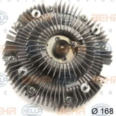 8MV 376 758-701 BEHR+HELLA+SERVICE Cooling System Clutch, radiator fan