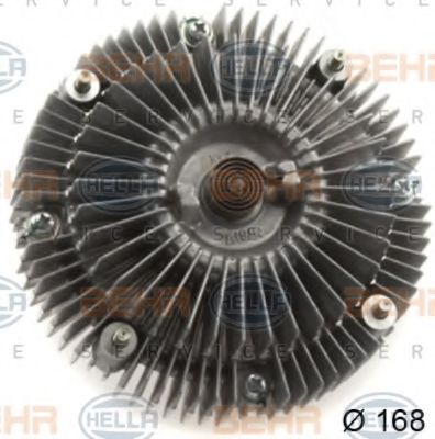 8MV 376 758-721 BEHR+HELLA+SERVICE Cooling System Clutch, radiator fan