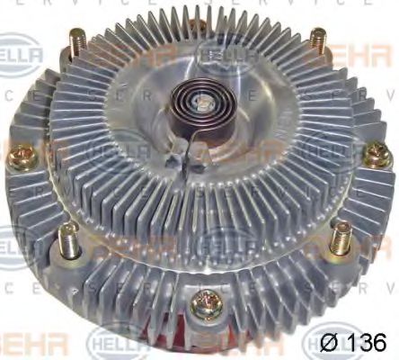 8MV 376 758-741 BEHR+HELLA+SERVICE Cooling System Clutch, radiator fan