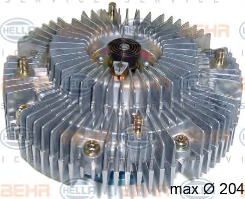 8MV 376 758-771 BEHR+HELLA+SERVICE Cooling System Clutch, radiator fan