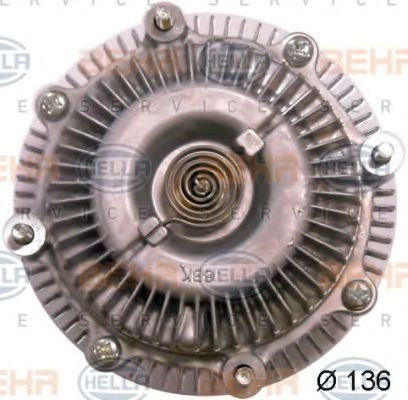 8MV 376 758-791 BEHR+HELLA+SERVICE Cooling System Clutch, radiator fan