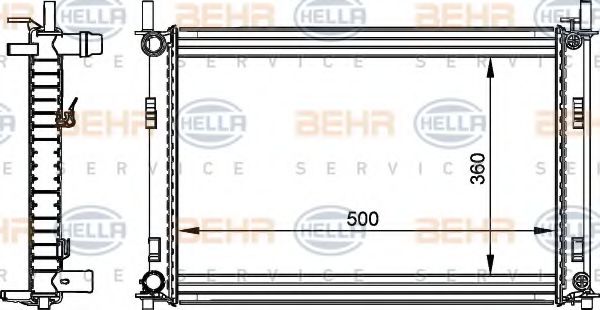 BEHR HELLA SERVICE 8MK376764-301