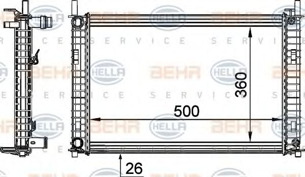 BEHR HELLA SERVICE 8MK 376 764-321
