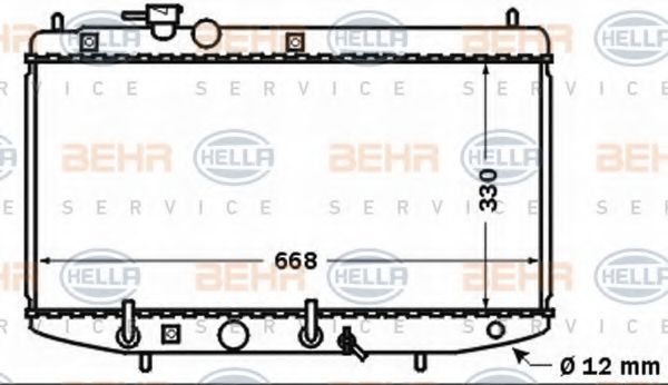 8MK 376 767-371 BEHR+HELLA+SERVICE Kühlung Kühler, Motorkühlung