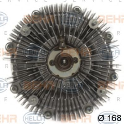 8MV 376 791-091 BEHR+HELLA+SERVICE Clutch, radiator fan