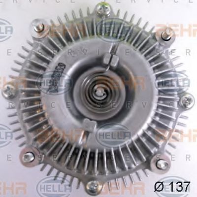 8MV 376 791-111 BEHR+HELLA+SERVICE Cooling System Clutch, radiator fan