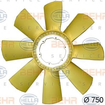 8MV 376 791-541 BEHR+HELLA+SERVICE Cooling System Fan Wheel, engine cooling
