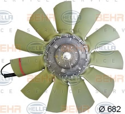 8MV 376 791-631 BEHR+HELLA+SERVICE Fan, radiator
