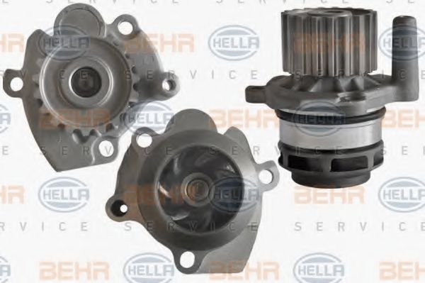 8MP 376 800-011 BEHR+HELLA+SERVICE Cooling System Water Pump