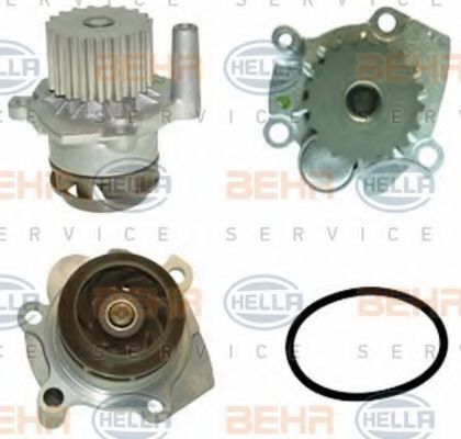 8MP 376 800-021 BEHR+HELLA+SERVICE Cooling System Water Pump