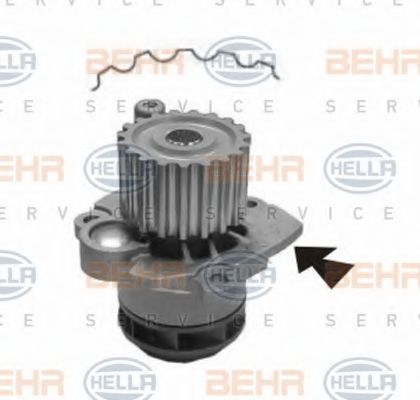 8MP 376 800-024 BEHR+HELLA+SERVICE Cooling System Water Pump