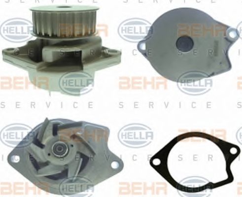 8MP 376 800-031 BEHR+HELLA+SERVICE Cooling System Water Pump