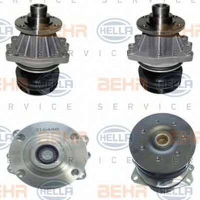 8MP 376 800-131 BEHR+HELLA+SERVICE Cooling System Water Pump