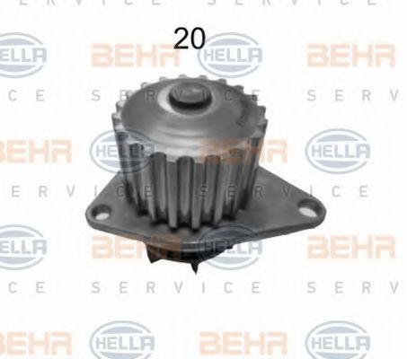 8MP 376 800-204 BEHR+HELLA+SERVICE Cooling System Water Pump