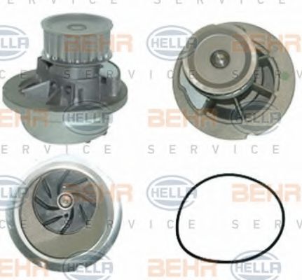 8MP 376 800-261 BEHR+HELLA+SERVICE Cooling System Water Pump