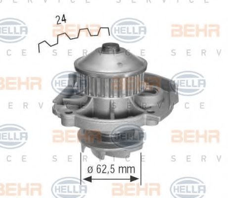 8MP 376 800-304 BEHR+HELLA+SERVICE Water Pump