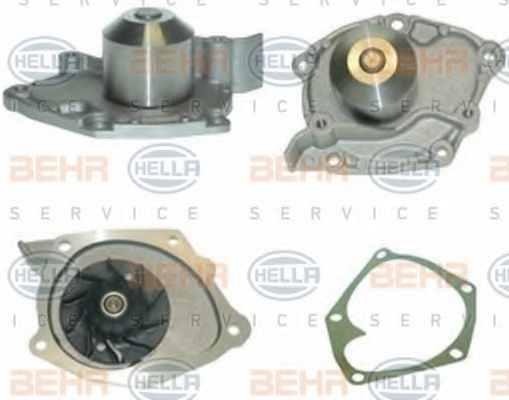 8MP 376 800-311 BEHR+HELLA+SERVICE Cooling System Water Pump