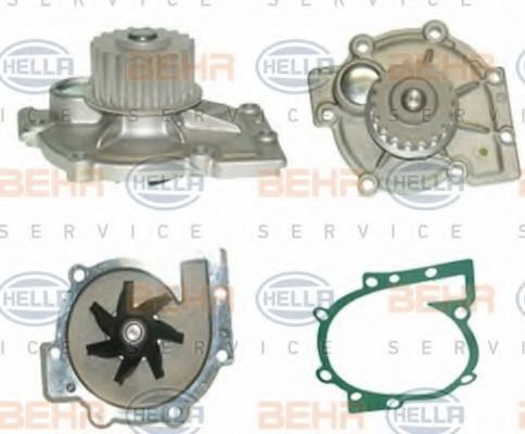 8MP 376 800-331 BEHR+HELLA+SERVICE Cooling System Water Pump