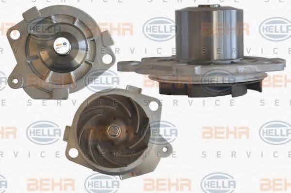 8MP 376 800-391 BEHR+HELLA+SERVICE Cooling System Water Pump