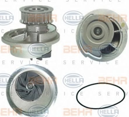 8MP 376 800-411 BEHR+HELLA+SERVICE Cooling System Water Pump
