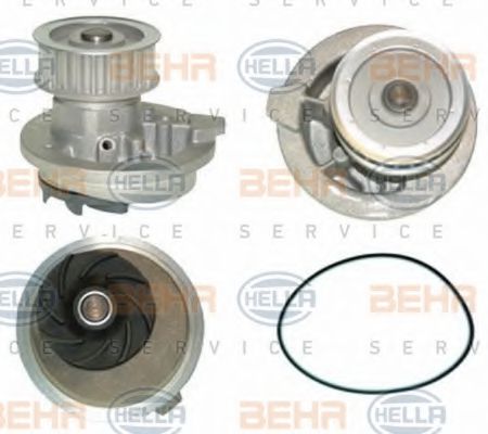 8MP 376 800-461 BEHR+HELLA+SERVICE Cooling System Water Pump