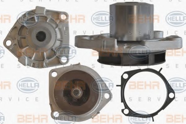 8MP 376 800-521 BEHR+HELLA+SERVICE Cooling System Water Pump